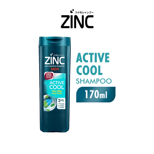 Zinc Shampoo Active Cool Botol 170 ml
