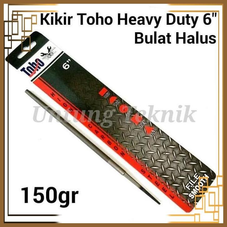 [UGT] TOHO 6 INCH ROUND SMOOTH FILE - KIKIR BULAT HALUS