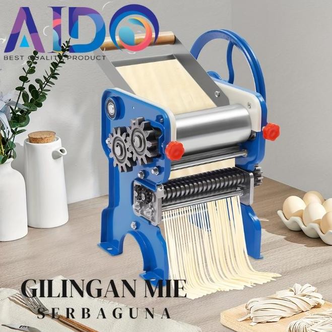 Gilingan Mie Jumbo Alat Pembuat Adonan Mie Molen PangsitPasta Maker Besar Serbaguna 4450 - Pizza Mes