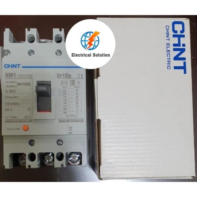 MCCB CHINT / BREAKER CHINT 3POLE 100A