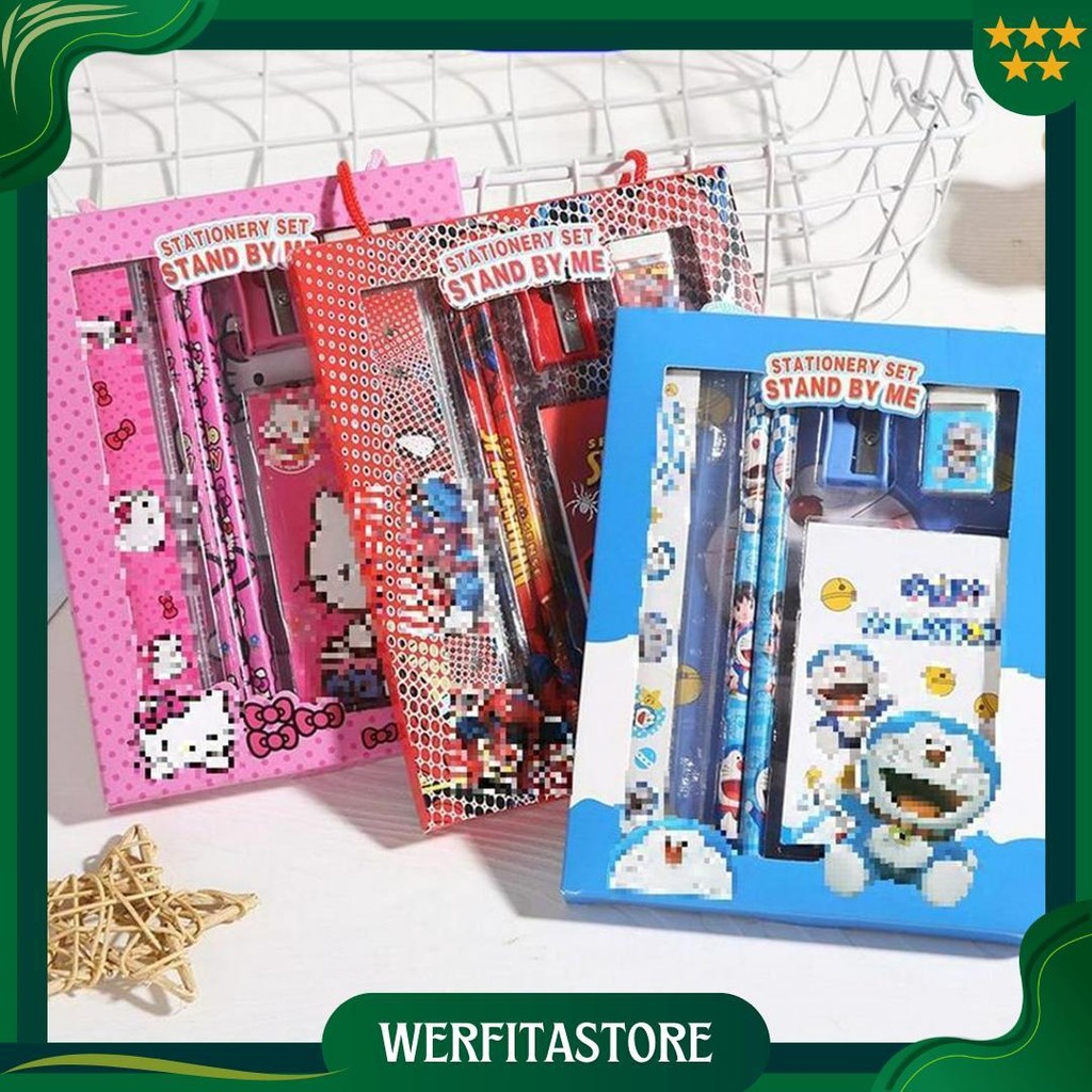 

Mmm Alat Tulis Set 6 In 1 Stationery Set Karakter Lucu Pensil Rautan Penghapus Penggaris Set 6Pcs Perlengkapan Alat Tulis Sekolah Anak-Anak Tk Gratis Ongkir