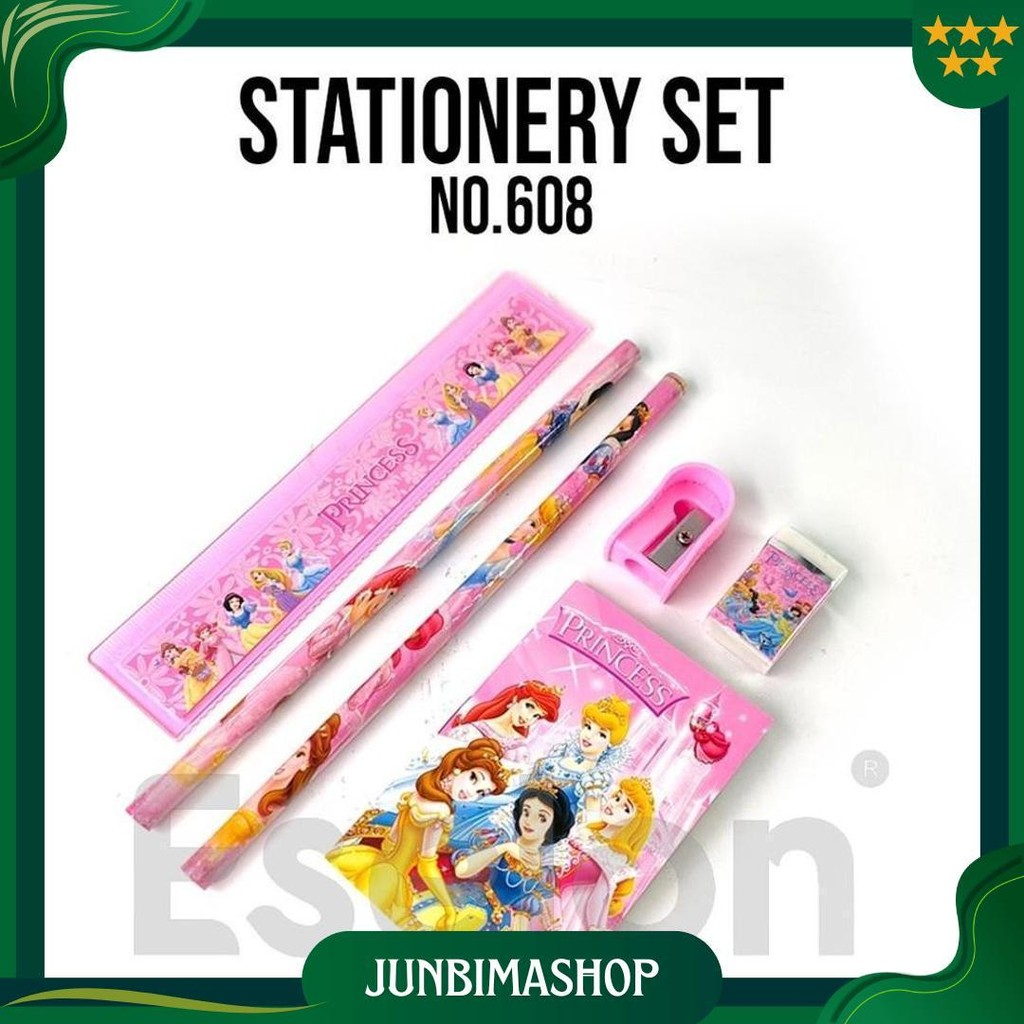 

Paket Alat Tulis 6In1 Notes /Alat Tulis Set Karakter / Stationery Set + Notes 608 Ori