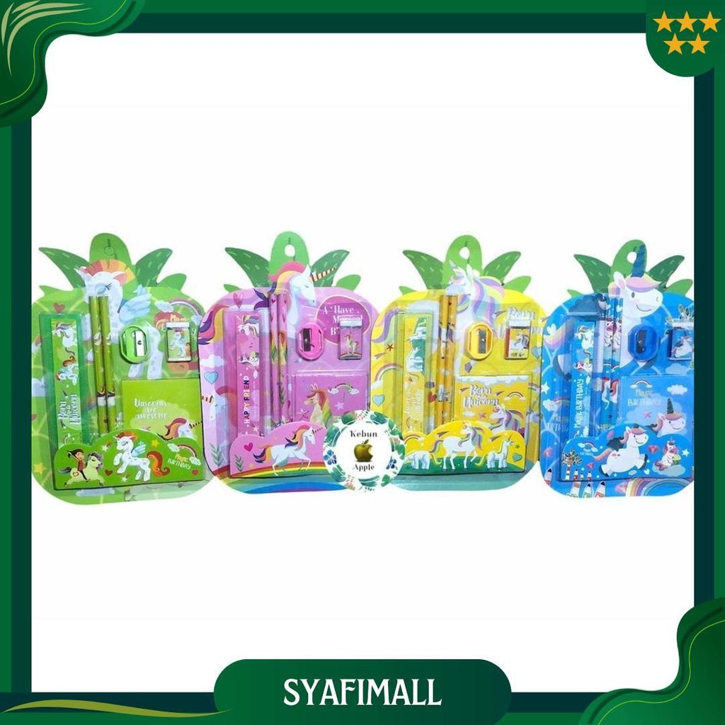 

Set Alat Tulis 6 In 1 / Set Stationary Alat Tulis Anak Bentuk Nanas Promo 4.4