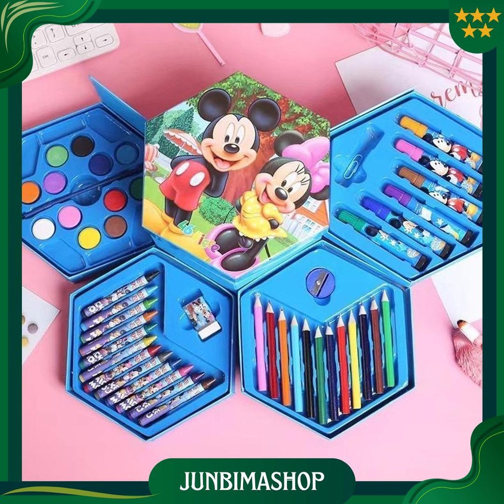 

|J.A| Crayon Set 4 In 1 Motif Karakter Kartun Alat Mewarnai Dan Melukis Cocok Untuk Anak - Anak / Pensil Warna Set 4 In 1 Motif Kartun Frozen,Mickey Mouse,Winnie The Pooh,Car Dan Hello Kitty Sale