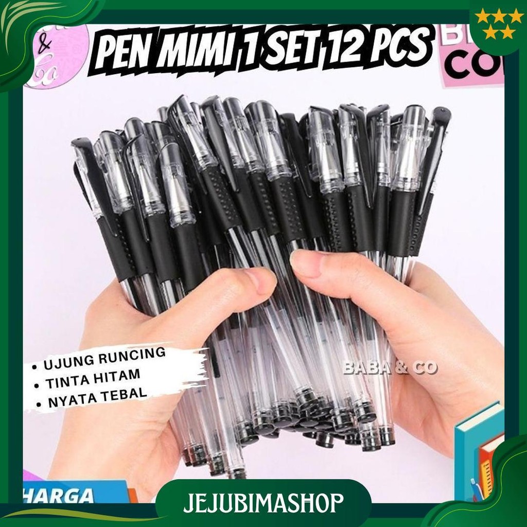 

Pen Murah 1 Box Isi 12 Pcs Pen Gel Mimi Pen Gel Pulpen Murah Alat Tulis Kantor Sekolah Atk Murah Promo Puncak