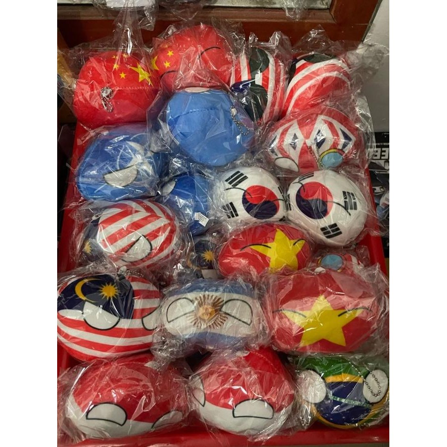 Boneka Bola Dunia Boneka Country ball ni 20cm SIP Hadiah Ulang Tahun