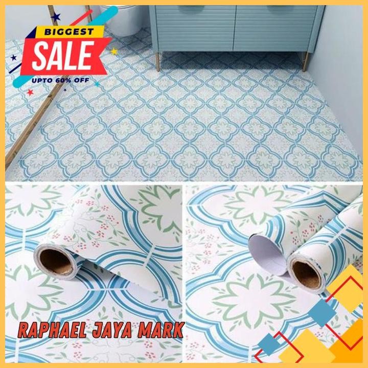 WALLPAPER LANTAI KAMAR MANDI TEBAL ANTI AIR PEREKAT DIRI NON-SLIP STIKER LANTAI KAMAR MANDI DAPUR ST