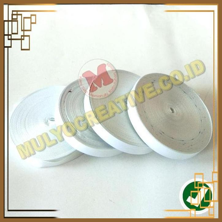 

[MCV] PITA WARNA PUTIH - PITA HIASAN SOUVENIR AKSESORIS UKURAN 2.5 CM