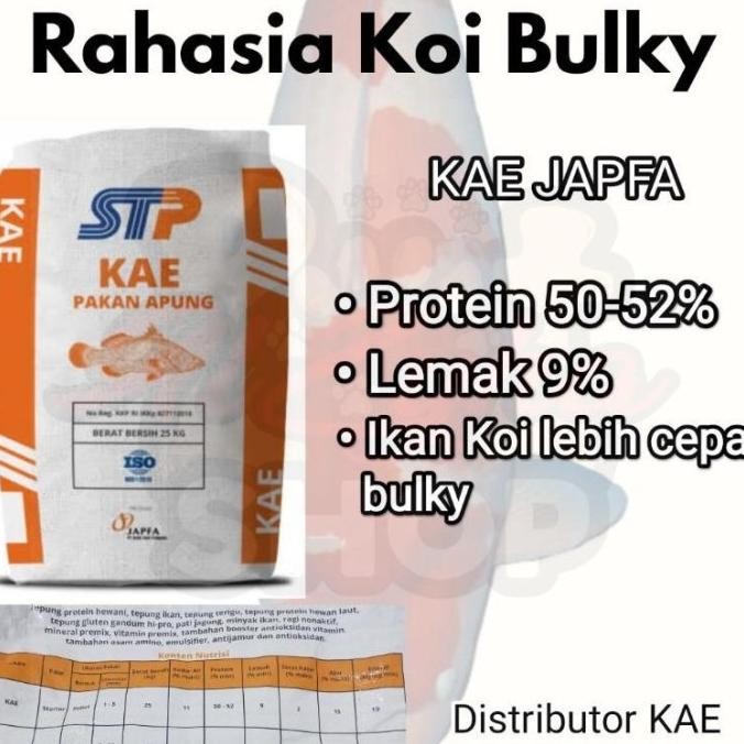 (3kg) Pakan Koi KAE STP Japfa protein 50%