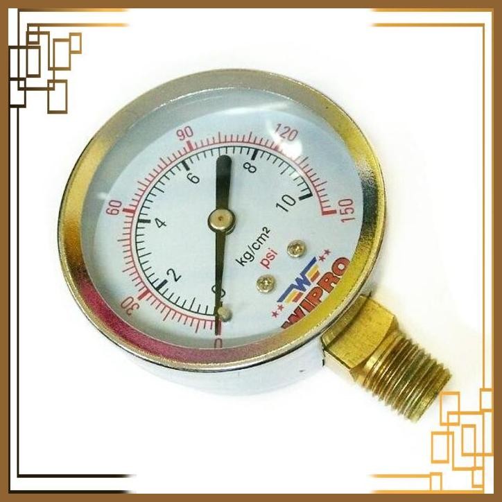 [UGT] WIPRO 10 BAR METER TEKANAN ANGIN - PRESSURE GAUGE - MANOMETER