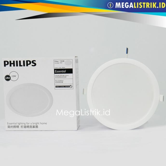 TERMURAH - Philips Lampu LED Downlight 12 Watt / 12W Eridani 59264 7" Inbow Bulat