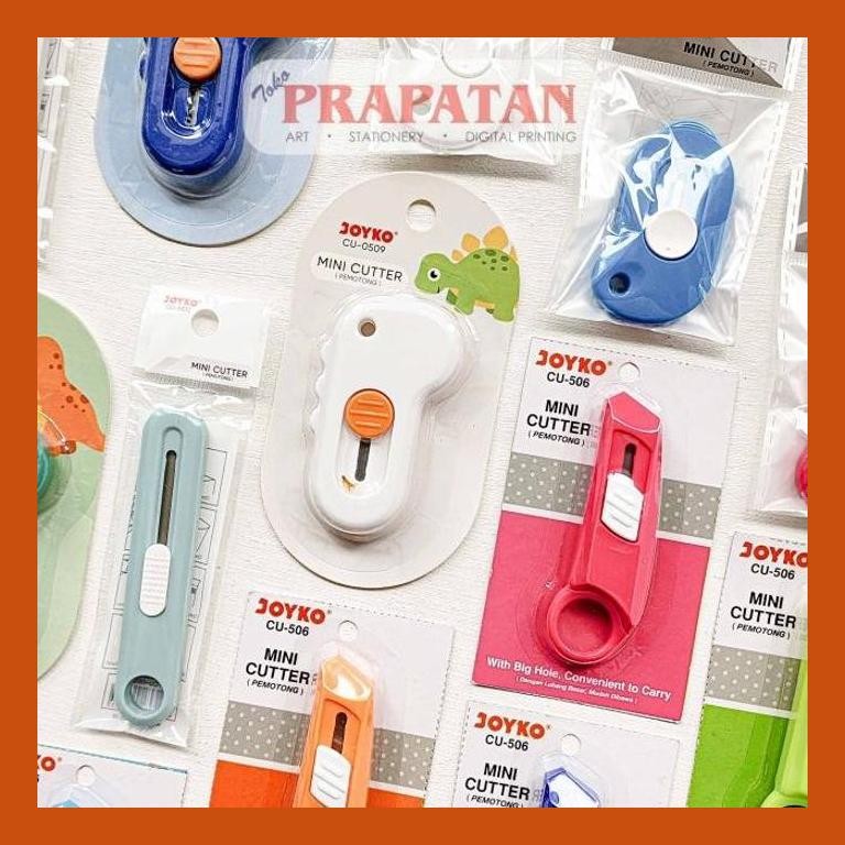 

[ PERALATAN LUKIS / GAMBAR ] JOYKO MINI CUTTER CU-506 / CUTTER KECIL PACKING AMAN