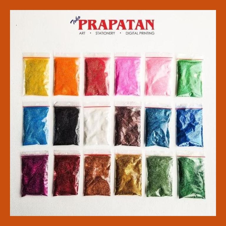 

[ PERALATAN LUKIS / GAMBAR ] SERBUK GLITTER 15G / GLITTER POWDER COD