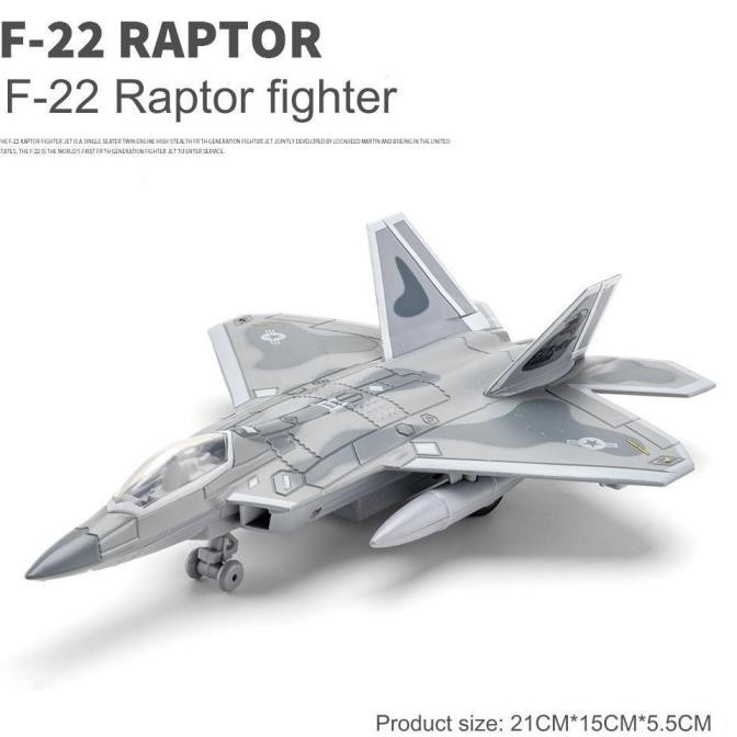Diecast Miniatur Pesawat Tempur F-22 Raptor F-16 J-15 Shark J-10 Dan Dassault Rafale Aircraf Untuk K