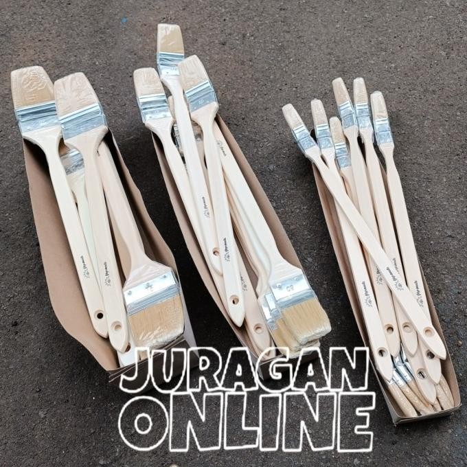 

Kuas Bengkok 1 Inch 2 Inch 3 Inch Kuas Panjang 40 Cm Tjap Mata Original Dan Terpercaya