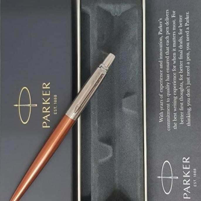 

Pulpen Parker Jotter Original Chelsea Orange Free Ukir Grafir Nama