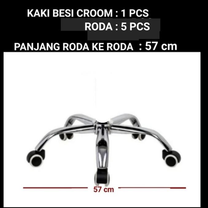 Kaki Kursi Kantor Besi Chrome, Kaki Kursi Gaming , Kaki Kursi Staff Original Dan Terpercaya