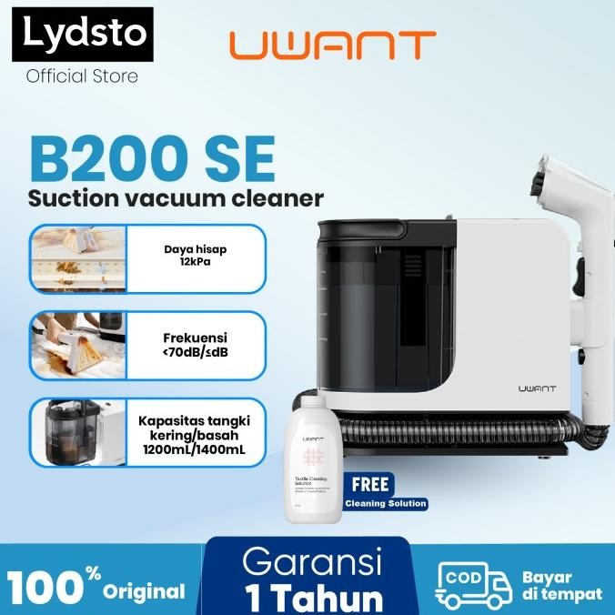 Lydsto X Uwant B200 Se Wet Vacuum Cleaner 12Kpa Fabric Cleaning Machine Integrated Household Carpet 