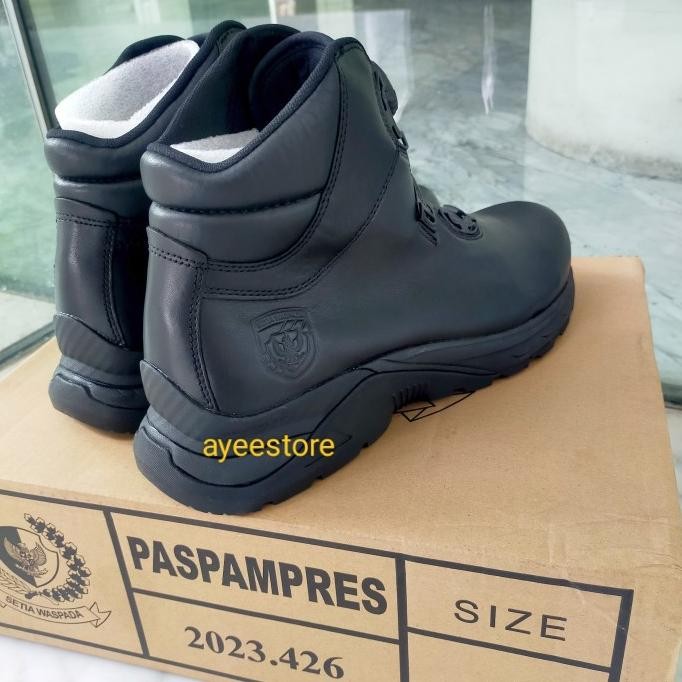 Sepatu Taktikal Asli Jatah Paspampres / Taktikal Tali Putar Paspampres Original Dan Terpercaya