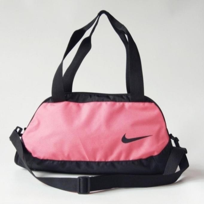 Tas Travel Sporty Gym Bag Nike Pink Black Original Dan Terpercaya
