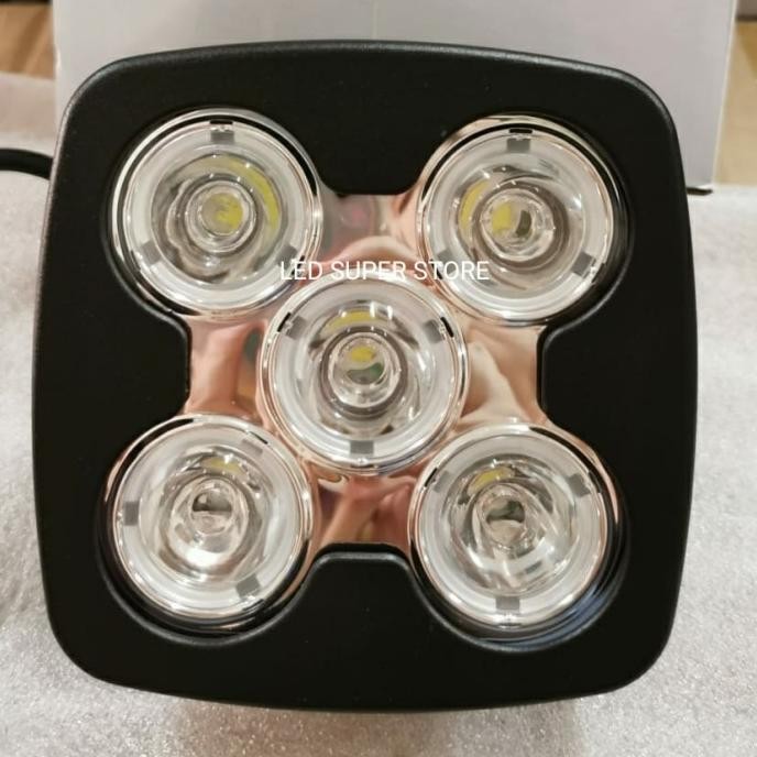 BEBAS ONGKIR - Lampu Kerja 50w 5 LED / Work Lamp Cree 50 watt Putih