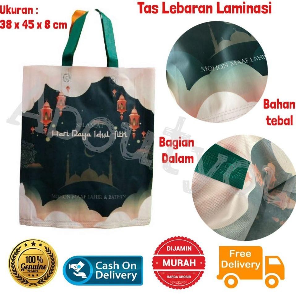 

Groir 12 Pc Ta Lanai Lebaran Bo Ta Tenteng Anti Air Goodie Bag Idul Fitri