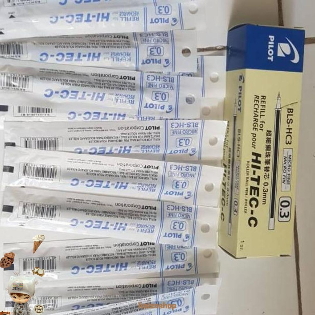 

[Siap Kirim] Bisa Cod - Refill Hitec C Pilot Pen 0.3 (Biru) - Isi Ulang Pen Cod