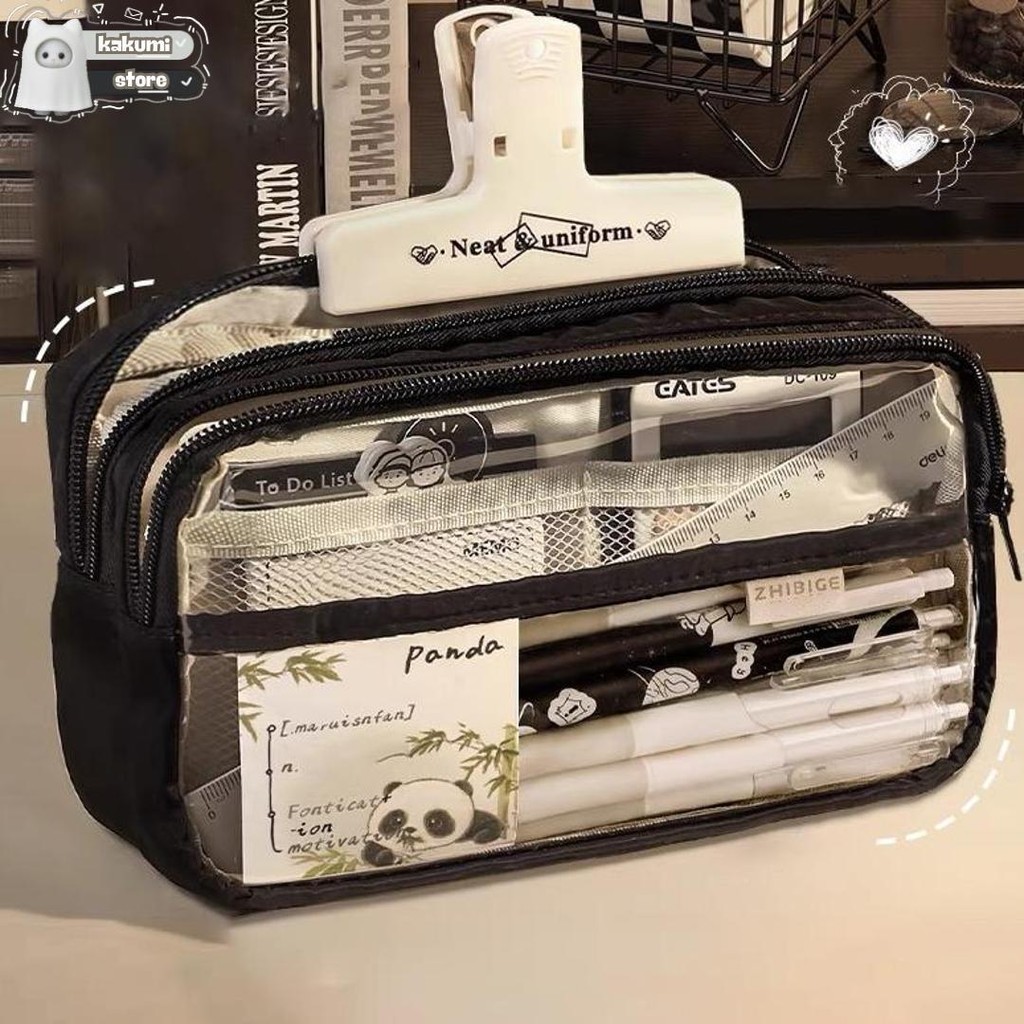 

Tempat Pensil Lucu Kotak Pensil Aesthetic Muat Banyak Pensil Case Besar Transparan Pencil Case Biru Tas Alat Tulis Sekolah Pen Pouch Desk Organizer Stationary Cod