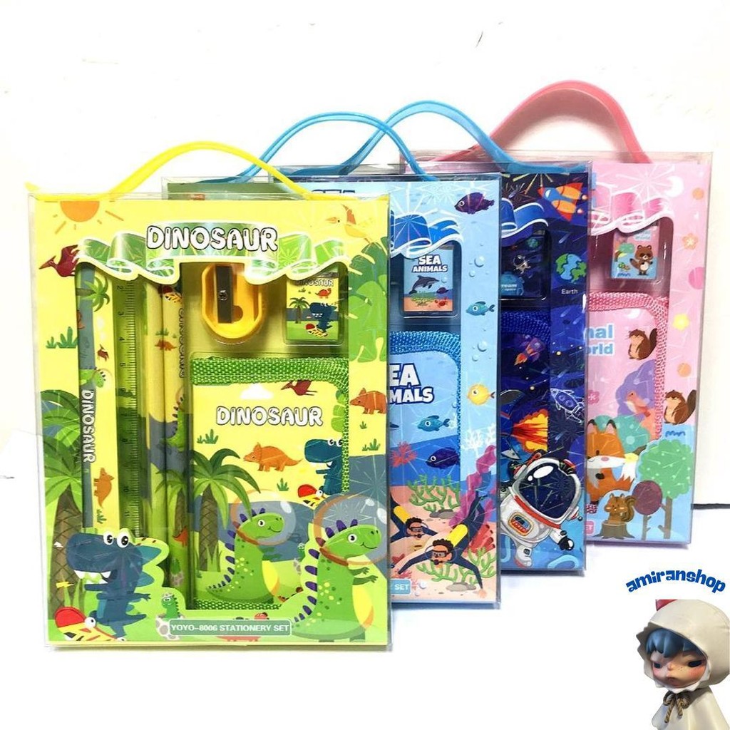 

2011 Stationary Set Kotak Pensil Anak Set Stationery Alat Tulis Kotak Pensil Karakter S1397 Murah