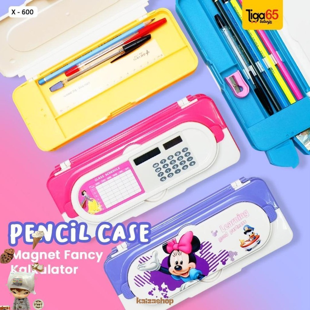 

Tempat Pensil Pop Out Kalkulator / Barang Baru Stock Lama (Reject) / Pencil Case X600 (Kalkulator Mati) Murah