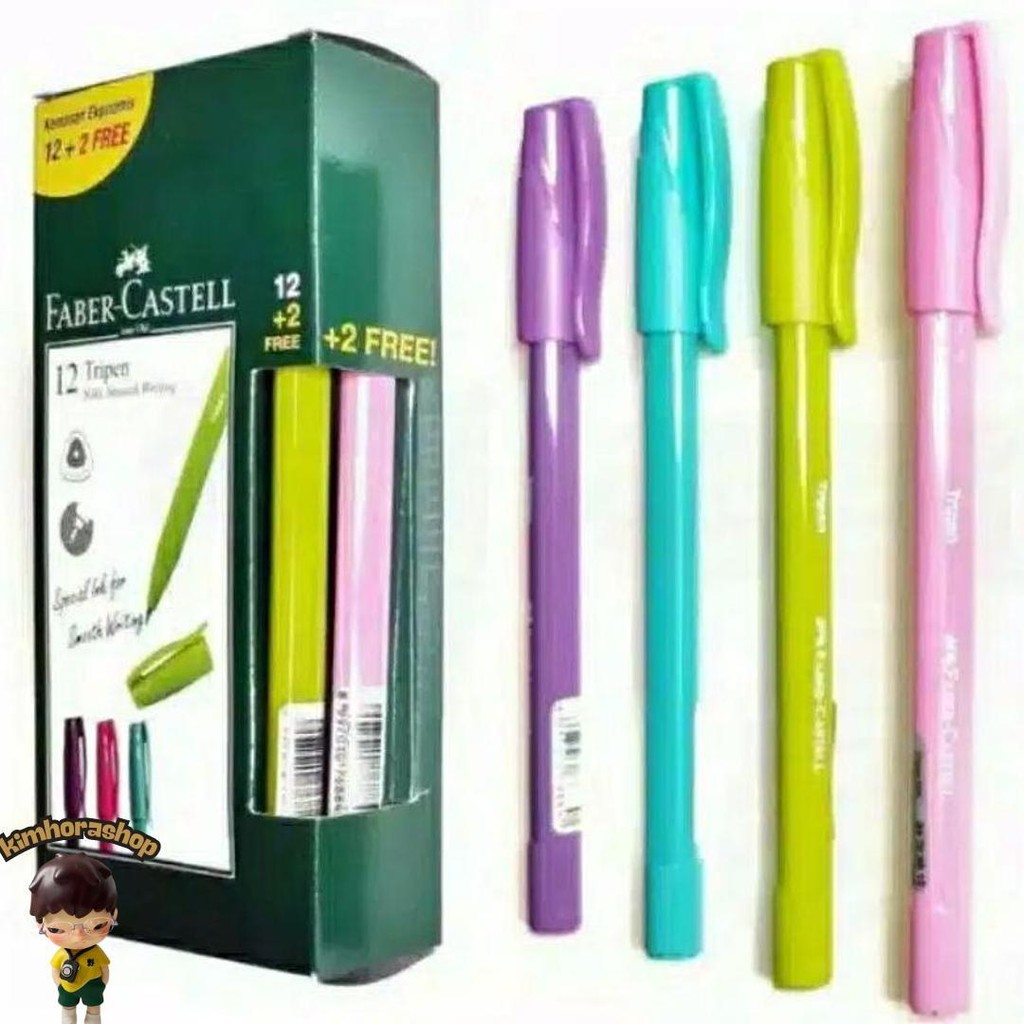 

Pulpen Tripen Faber Castell Black Ink (Beli 1 Lusin Free 2 Pcs) Promo