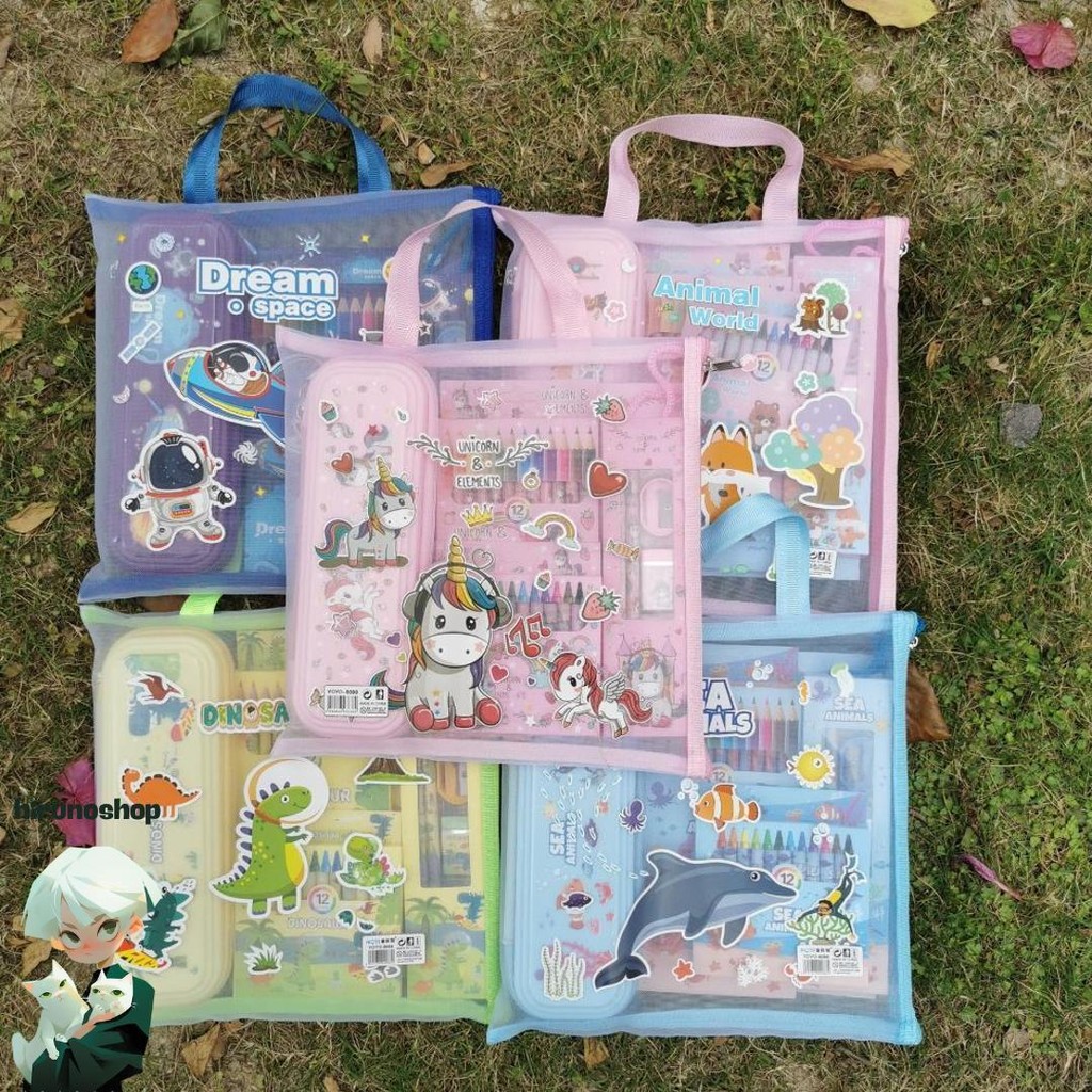 

Study Set Stationery Pensil Set Paket Alat Tulis Sekolah / Stationery Set Tas / Alat Tulis Set Tas / Paket Alat Tulis / Stationery Set Tas Murah/ Paket Tas Goodie Bag Alat Tulis Souvenir Anak / Krkter Spiderman/ Frozen/Unicorn 8088 Sale