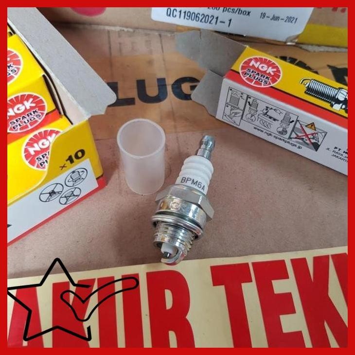 [TKT] BUSI MESIN POTONG RUMPUT CHAINSAW SPRAYER 2 TAK NGK BPM6A NGK ASLI
