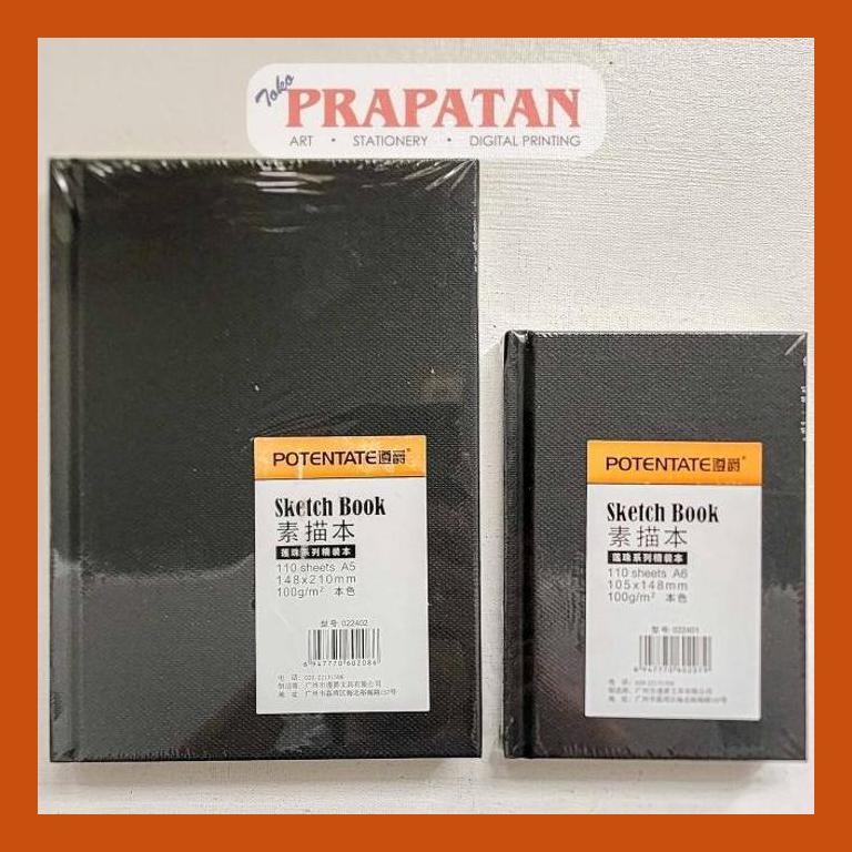 

[ PERALATAN LUKIS / GAMBAR ] POTENTATE SKETCH BOOK HARD COVER A5 402 GOOD QUALITY