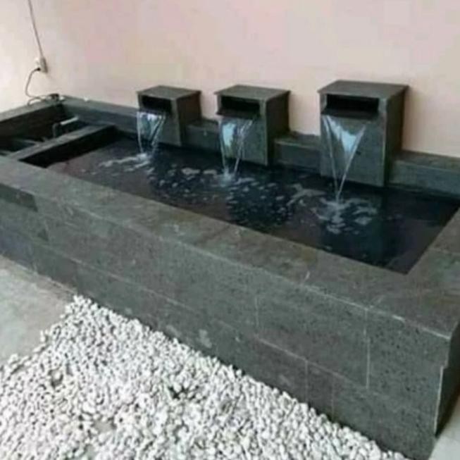 kolam ikan kecil / kolam batu alam h32s