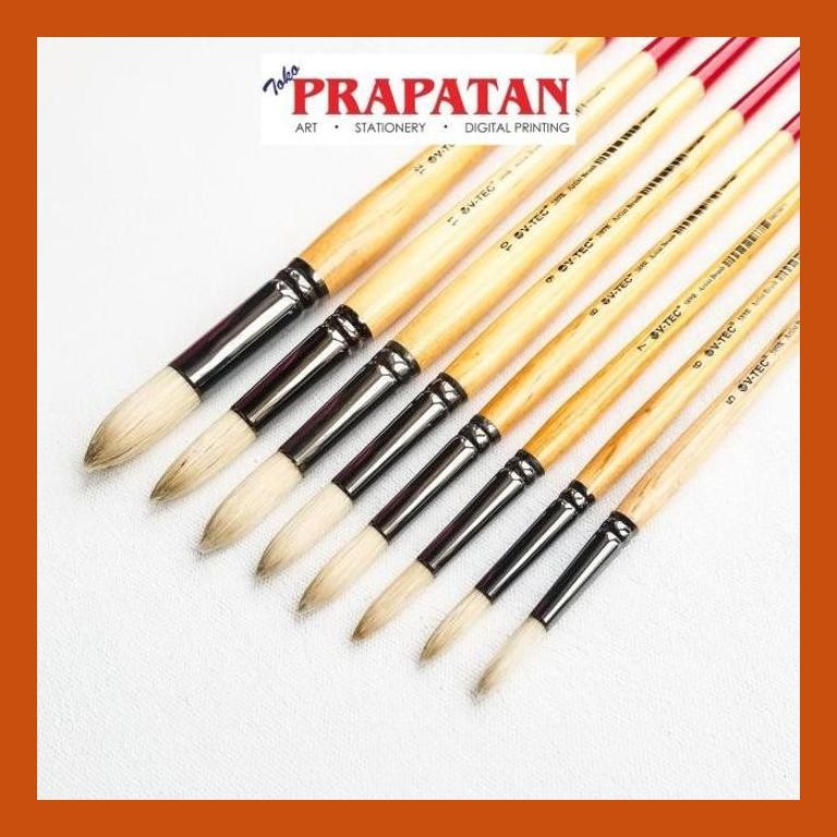 

[ PERALATAN LUKIS / GAMBAR ] KUAS LUKIS ROUND V-TEC 589R PER PC / V-TEC PAINT BRUSH PACKING AMAN