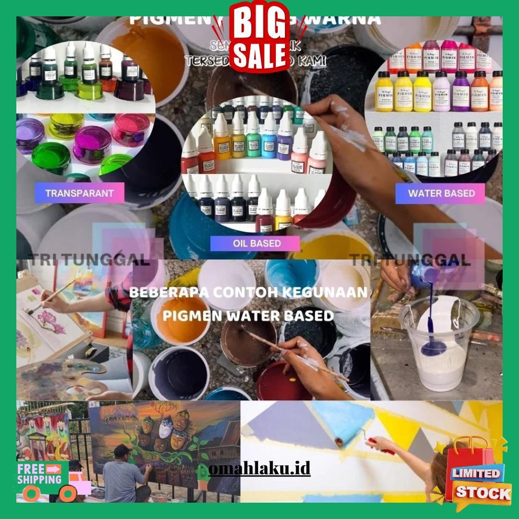 

Pigmen 60Gr Besar Pewarna Sablon Cat Tembok Clay Semen Slime Squishy Basis Air Pigment Pewarna Pigment Color Colour Bundle Slime Waterbased Tie Dye Pigment Drawing Warna Warni Air Cair Cairan Liquid Paint Kerajinan Prakarya Crafting Tri Tunggal Malang