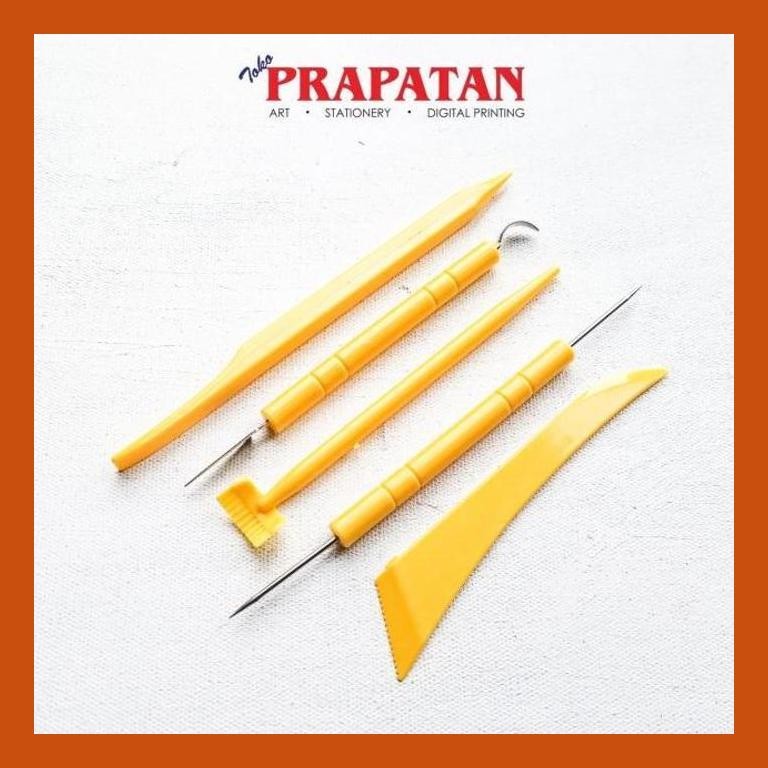 

[ PERALATAN LUKIS / GAMBAR ] V-TEC ALAT CLAY KNIFE PLASTIK VT23/5 PACKING AMAN