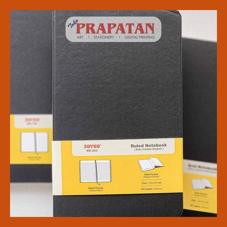 

[ PERALATAN LUKIS / GAMBAR ] JOYKO A5 NOTEBOOK HARDCOVER BLACK | BUKU TULIS CATATAN PACKING AMAN