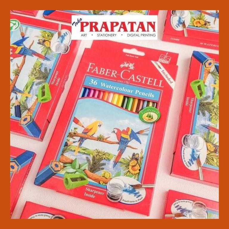 

[ PERALATAN LUKIS / GAMBAR ] PENSIL WARNA FABER CASTELL WATER COLOUR 36 WARNA COD