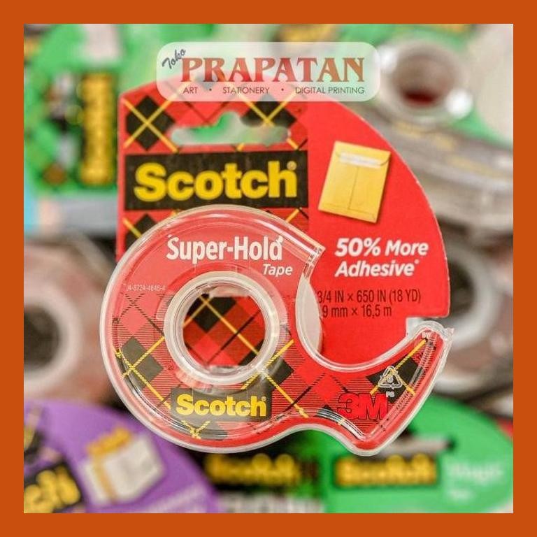 

[ PERALATAN LUKIS / GAMBAR ] SCOTCH SUPER HOLD TAPE | ISOLASI BENING | SELOTIP SIAP KIRIM