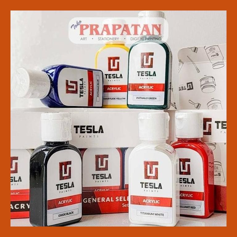 

[ PERALATAN LUKIS / GAMBAR ] CAT AKRILIK SET TESLA 30ML | TESLA ACRYLIC SET GOOD QUALITY