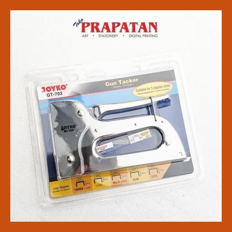 

[ PERALATAN LUKIS / GAMBAR ] JOYKO GUN TACKER GT-702 / STAPLER TEMBAK JOYKO SIAP KIRIM