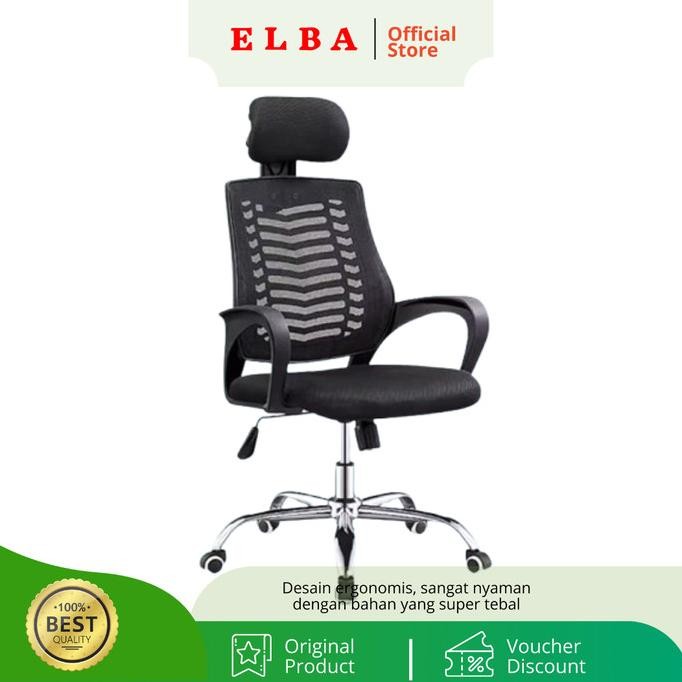 Kursi Kantor / Kursi Jaring / Kursi Direktur Kaki Chrome Original Dan Terpercaya