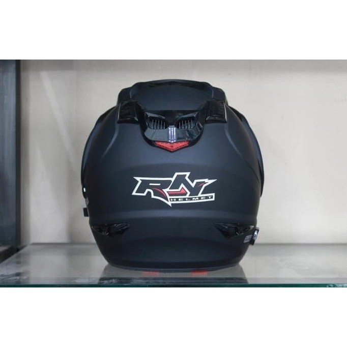 Helm Rn Double Visor Hitam Doff Mirip Ink T1 Termurah Original Dan Terpercaya