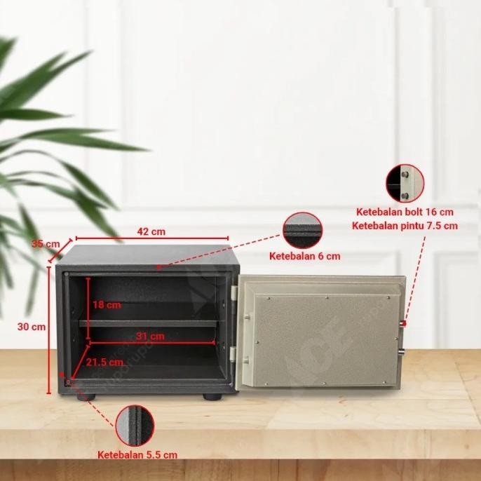 

Terlaris Krisbow Brankas Tahan Api / Tempat Penyimpanan Uang Dan Surat / Berkas Ready Stok