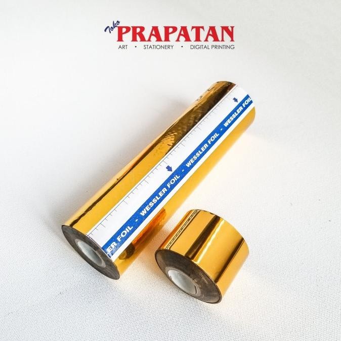 Foil emas roll (prada emas / gold prada) kecil