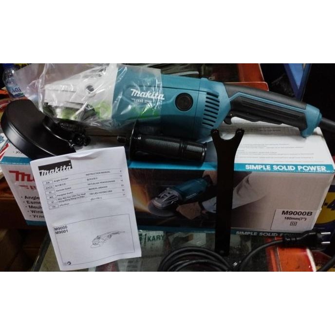 Makita M9000B Grinder 7" M 9000 B Mesin Gerinda Tangan 7 Inch Original Dan Terpercaya
