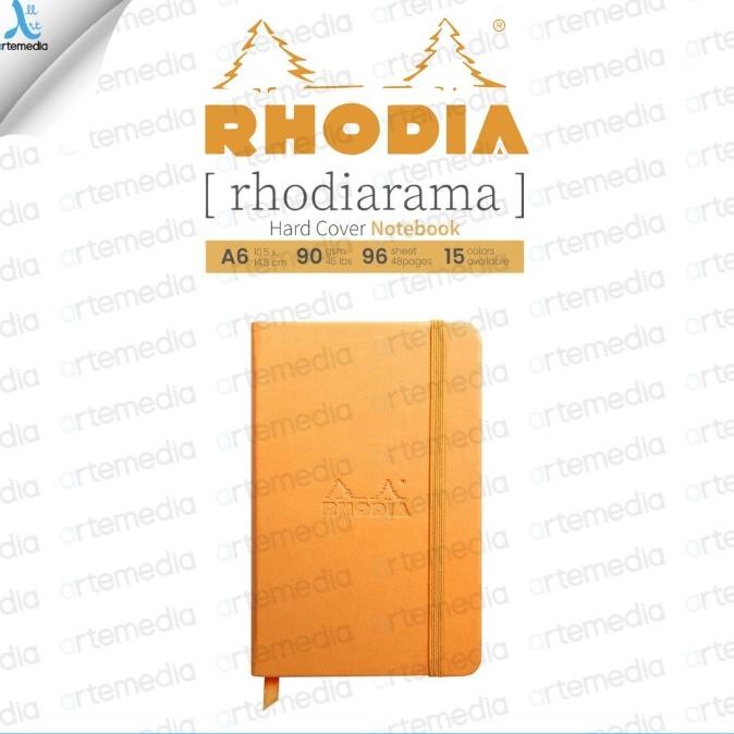 

Buku Catatan Rhodia Rhodiarama A6 Blank Paper Hard Cover Notebook