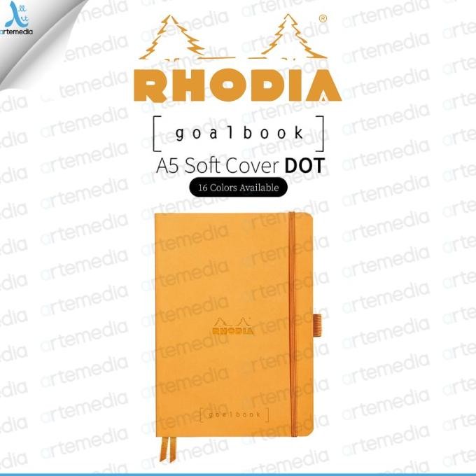 

Buku Catatan Rhodia A5 Dot Grid Softcover Goalbook Notebook